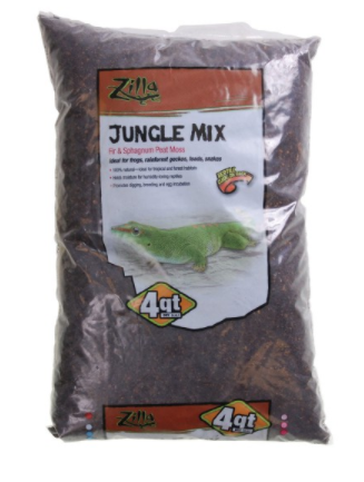 Zilla Jungle Mix Premium Reptile Bedding - 4 qt