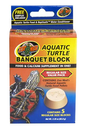 Zoo Med Aquatic Turtle Banquet Block - Regular - 5 pk