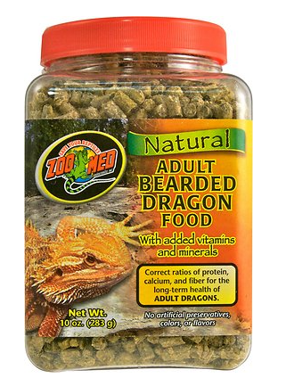 Zoo Med Natural Adult Bearded Dragon Food - 10 oz