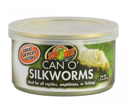 Zoo Med Can O' Silkworms - 1.2 oz